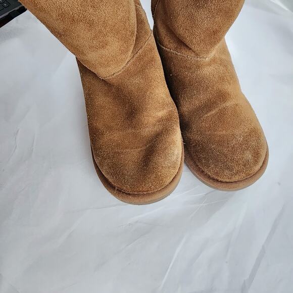 Koolaburra By UGG Boots Youth 4 Women's 6 Kinslei Tall Shearling Brown Comfort - Picture 4 of 10